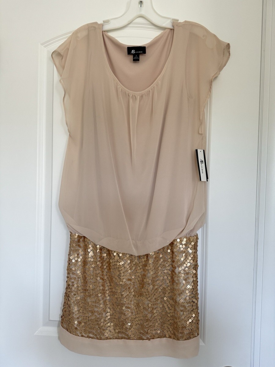 gold sequin short sleeve dress Gold Sequin Dress SALE – Relish New Orleans main image 1