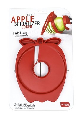 Apple Spiralizer & Corer   Great for Pears & Apples, Safe Detachable Handle, ...