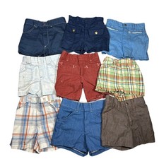 Vintage 70s Boys Shorts Lot 9 Pairs Sears Winnie the Pooh Buster Brown Size 6