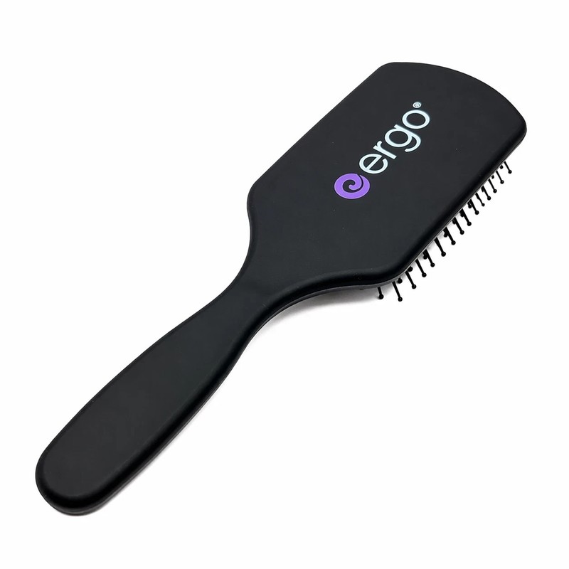 ERGO Mini Ionic Polishing Paddle Brush - Small Detangling Hair Brush for Wet ...