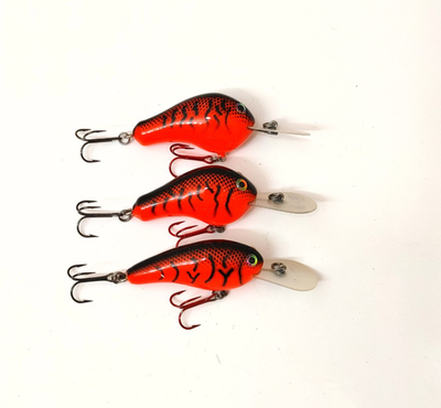 3) Lee Sisson Premium Balsa Wood Crankbait Fishing Lures Lot of 3 | eBay