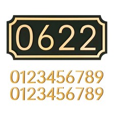 House Numbers for Outside, Address Plaques, Mailbox Medium Signage, Black