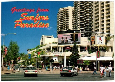 Postcard - Surfurs Paradise. Gold Coast, Australia.