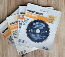 Qty 4 Black & Decker VersaPak Cordless Circular Saw Blade 3-3/8 Inch 50 Teeth