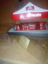 Tente Assistance Rallye. Citroen Racing. S.Loeb. 1/43eme + 4 CAISSES OUTILS