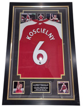 ** MAGLIA INCORNICIATA firmata Laurant Koscielny autografata maglia esposizione **