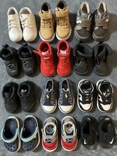 Lot of 12 Baby Boy Size 4 Shoes Nike Air Jordan Reebok Crocs Stride Rite Polo .