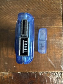 SEGA Dreamcast VMU - Blue Virtual Memory Unit HKT-7000 - WORKING - NO BATTERIES