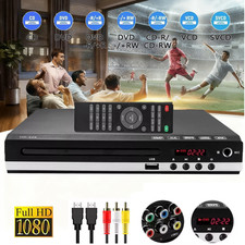 1080p DVD Player All Region Free DVD CD USB Player with HD RCA Output Home USB