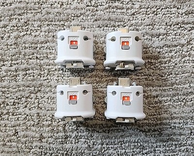 Lot of 4 Nintendo Wii Motion Plus MotionPlus Adapter RVL-026 OEM Official White