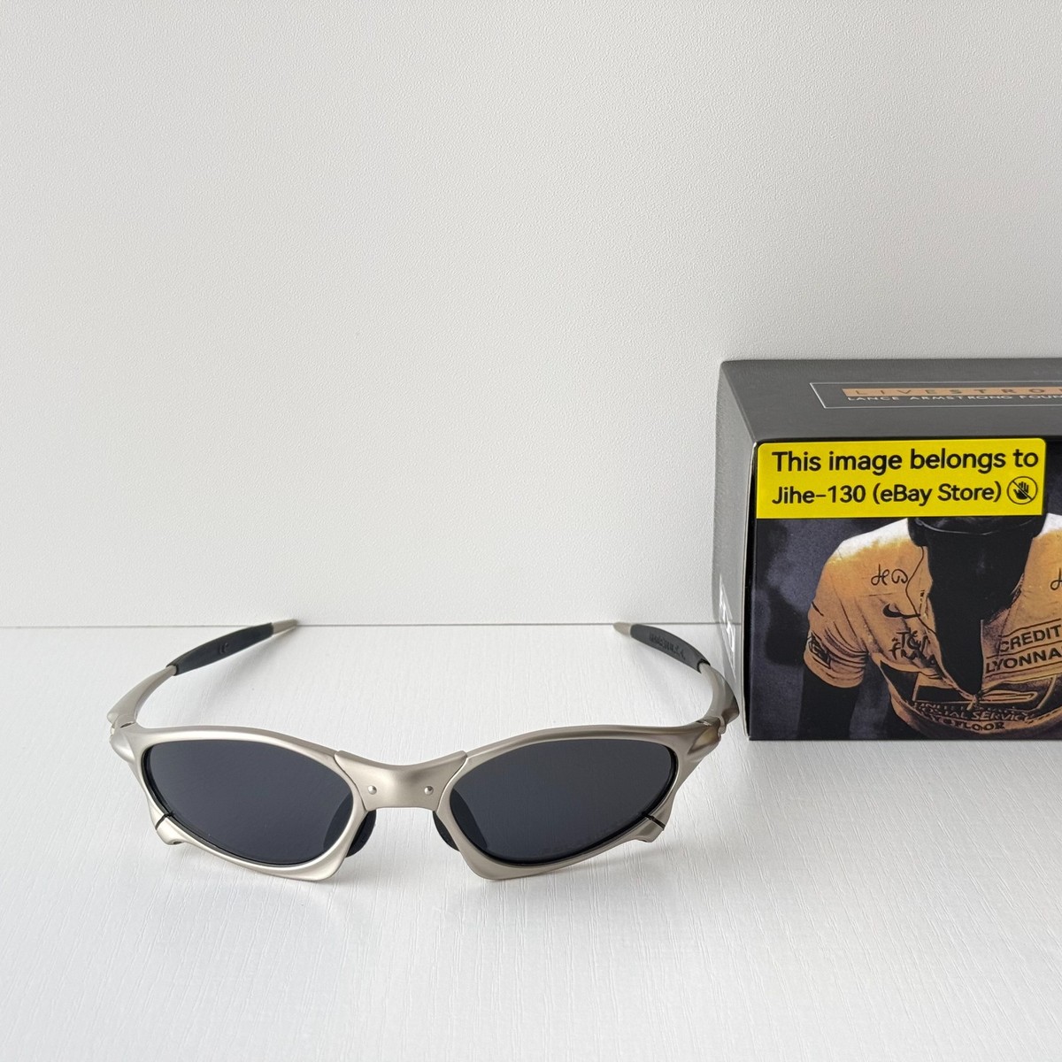 Oakley Penny & Juliet X-Metal Sunglasses Silver Alloy Frame Black