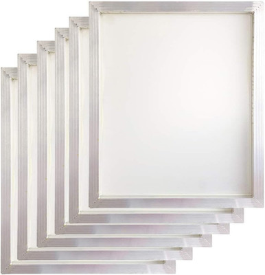 Aluminum Silk Screen Printing Frames 20x24'' - 110 White Mesh (6 Pack)