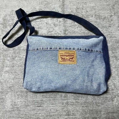 Levi s Original Denim Schultertasche   Einzelstück Upcycling Alltagstasche