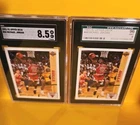 1991-92 U.D. Michael Jordan (2) Two Cards- SGC 9 Mint- SGC 8.5 NM-MINT  2 Slabs