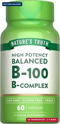 Nature's Truth Vitamin B Complex for Women and Men | 60 Capsules