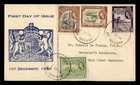 DR WHO 1954 BRITISH GUIANA FDC QEII COMBO ENMORE TO DEMERARA R56887