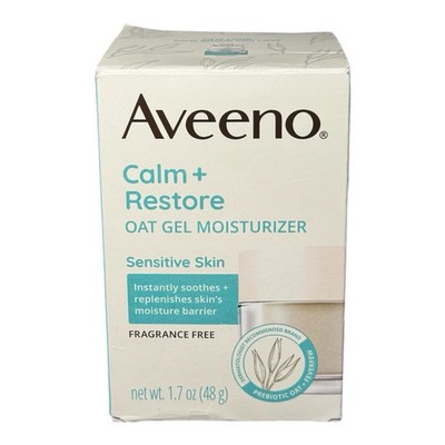 Aveeno Calm and Restore for Sensitive Skin, Oat Gel Moisturizer - 1.7oz