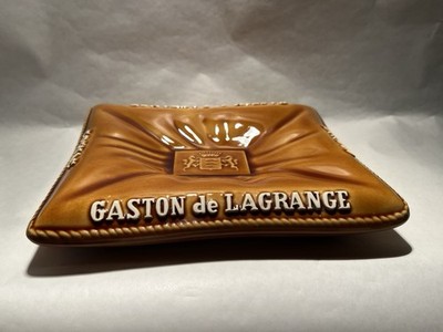 CHARMING LARGE VINTAGE FRENCH ASHTRAY COGNAC GASTON DE LAGRANGE 