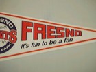 Fresno Giants Vintage 1980's "It's Fun to Be a Fan"Baseball Pennant Flag  — photo 4