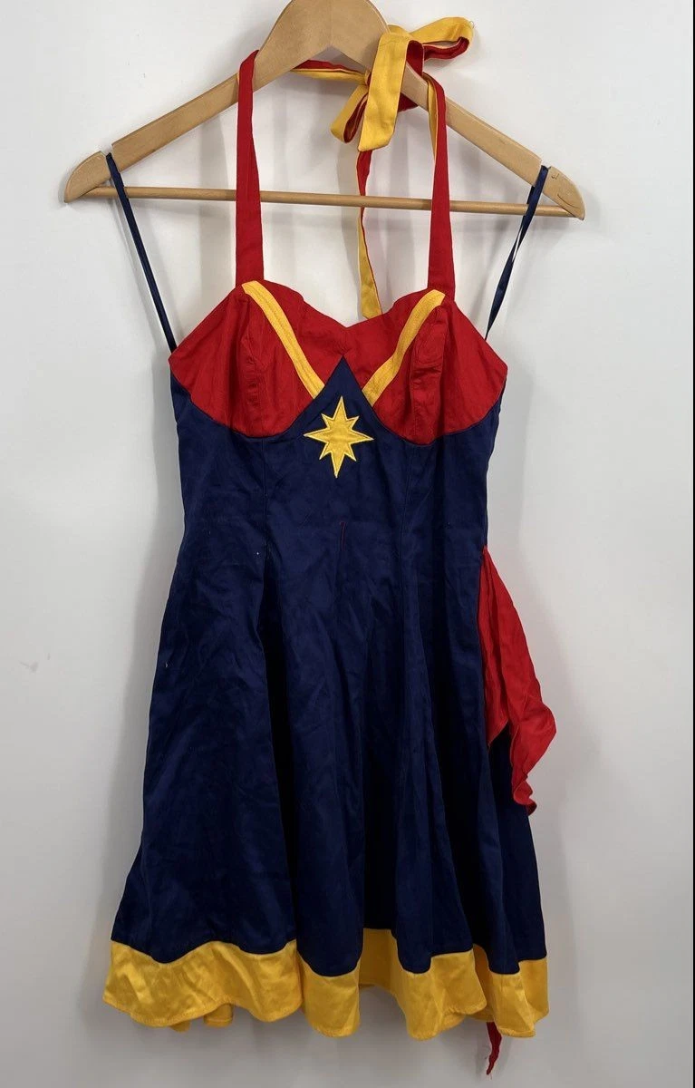 captain marvel halter dress Her Universe Women Of Marvel Captain Marvel Halter Dress