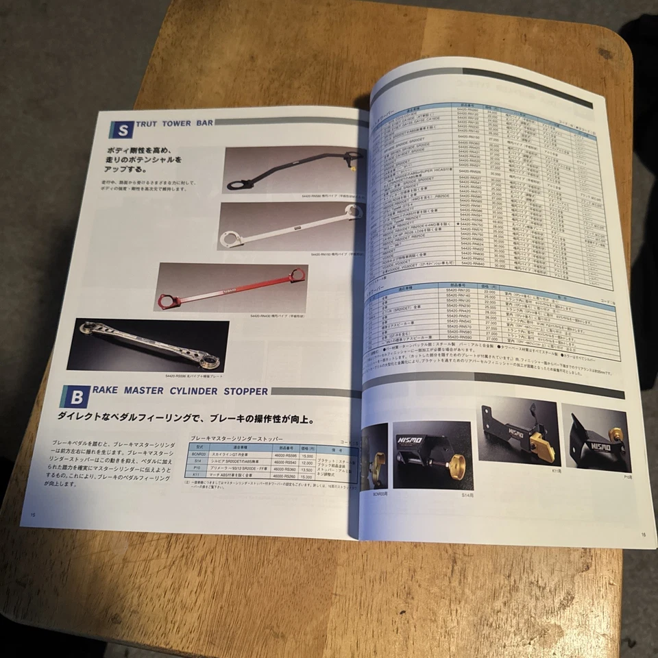 Nismo Old Logo Brochure Parts Rare S13 R32 R33 JDM RB26 SR20 S14 Silvia Skyline - Image 3 of 3