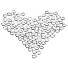 100 Pcs Stainless Steel Rondelle Spacer Beads for DIY Jewelry Findings Crafts
