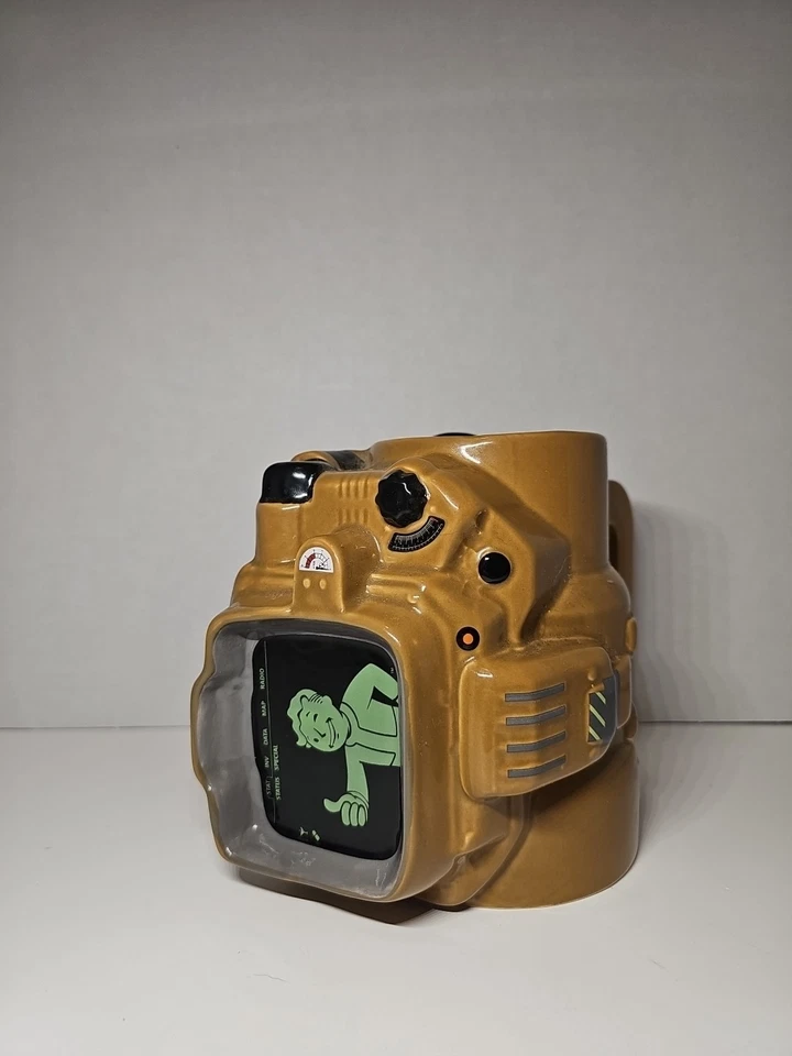 Fallout Pip Boy Ceramic Mug 45 OZ Fallout Just Funky Robco ThinkGeek Gift Trendy - Image 2 of 4