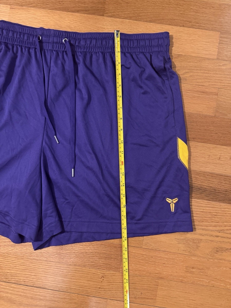 のび太。パープル、イエロー New XXL Nike Kobe Dri-Fit Basketball Shorts Purple Gold Yellow