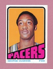 1972-73 Topps #183 George McGinnis Indiana Pacers Rookie Basketball Card Ex/Ex+