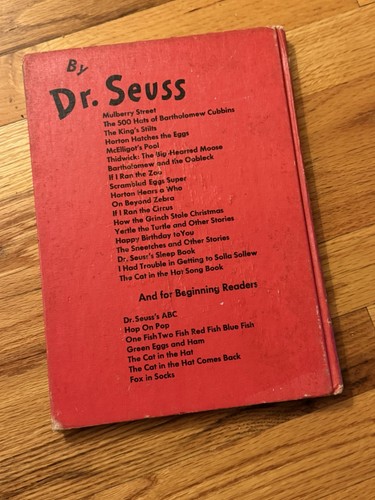 Dr. Seuss McElligot’s Pool 1947 Random House Hardcover OOP Early Ed Good - Picture 2 of 11
