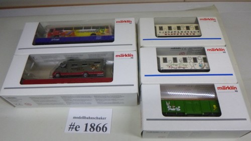 Konvolut Märklin HO 5.tlg.  Jahreswagen und Sonderwagen aus Sammlung, OVP -#1866 | Zustand: Gebraucht