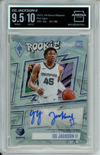 2023-24 Panini Phoenix GG Jackson II Rookie Signs Auto 93/99 RC Graded 9.5 Mint+
