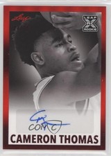 2021 Leaf Memories 1960 Base Red Spectrum 24/25 Cameron Thomas #BW-CT1 Auto 0u66
