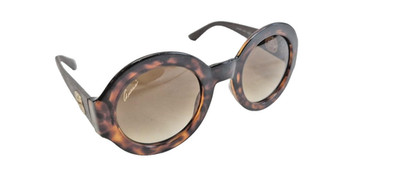 Gucci GG3788/S Round Tortoise Sunglasses with Gold Logo NO  Case
