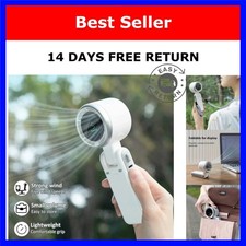 Portable Mini Handheld Fan USB Rechargeable Foldable Turbine Fan Table Fan