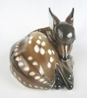 Vintage Rosenthal Germany Karner Porcelain Resting Spotted Fawn Deer Figurine — photo 3