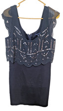 NEW American Eagle outfitters Sequined Gray Bodycon Mini Dress Size M Knit