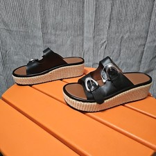 Aerosoles Darcy Wedge Platform Double Buckle Sandal Women  s 7M NWOT Condition