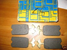 FRONT BRAKE PADS - FITS: CITROEN AMI 8 & 2CV & DYANE & MEHARI & ACADYANE (1968-)