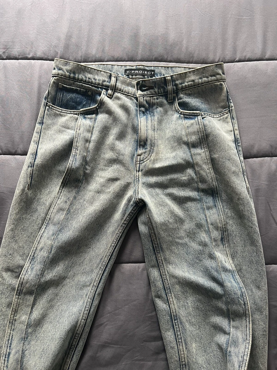 Y/Project slim banana Cut Jeans Size 32 Ice Blue