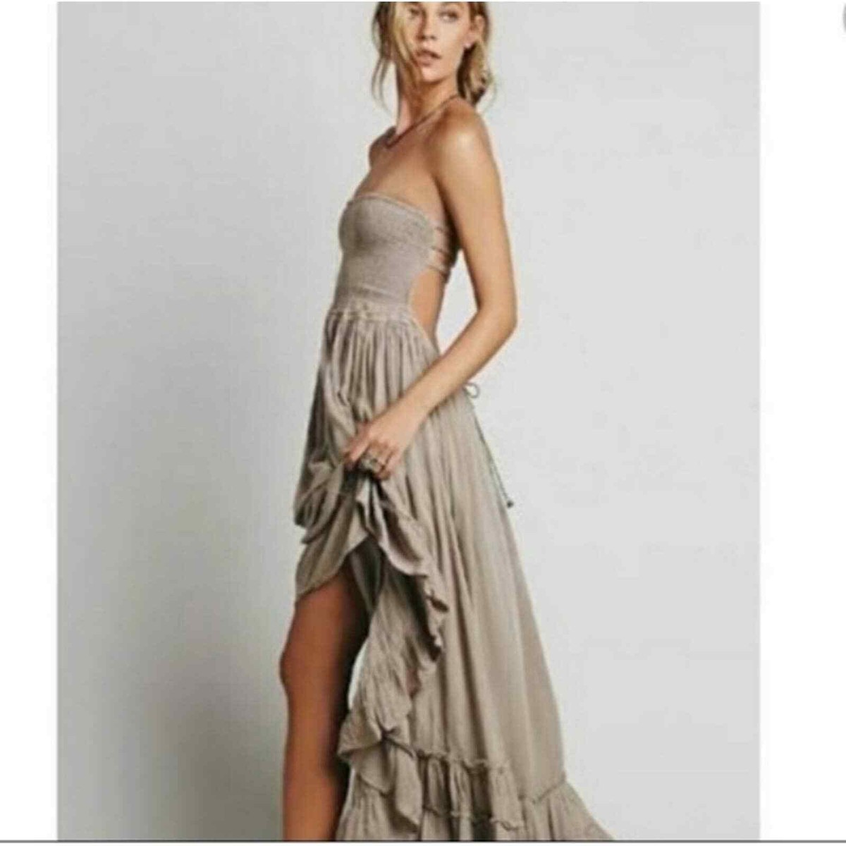 mermaid prom dress with feathers LaDivine - CC2308