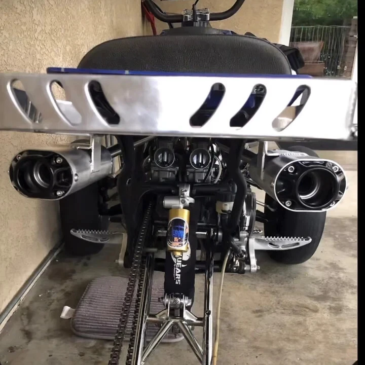 Sistema Big Gun MX2 Full Exhuast con silenciadores Yamaha Banshee 350 87-06 - 17-23503 Foto 4 de 4