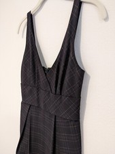Anthropologie Moulinette Soeurs ~ Black Plaid Sleeveless Dress Size 0 XS