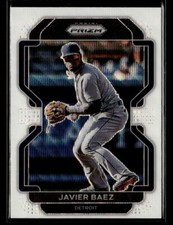 Javier Baez 2022 Panini Prizm #101 White Wave Prizm Detroit Tigers