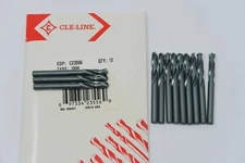 12 pcs CLE-LINE #49 HSS Black Oxide Screw Machine Stub Drills C23511 USA