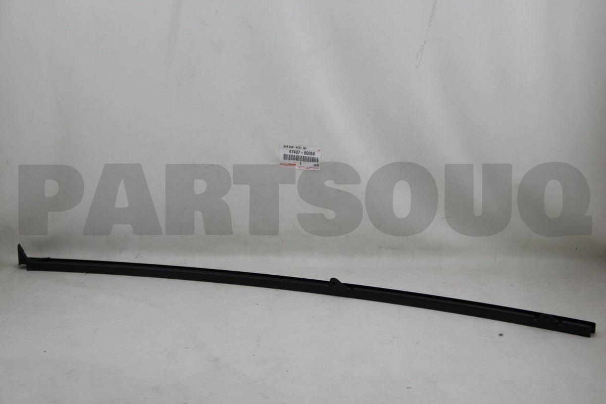 6740760060 Genuine Toyota FRAME SUB-ASSY, REAR DOOR WINDOW, REAR