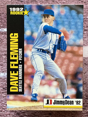 1992 Jimmy Dean Dave Fleming #6 Seattle Mariners
