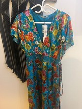 alice + olivia Davida floral-print maxi dress - NWT size 4