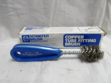 Schaefer 1" Copper Tube Fitting Brush SS Wire with Plastic Handle 00930-1