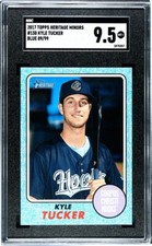 2017 Topps Heritage Minors #130 Kyle Tucker	Blue /99 SGC 9.5 MINT+ RC Astros 